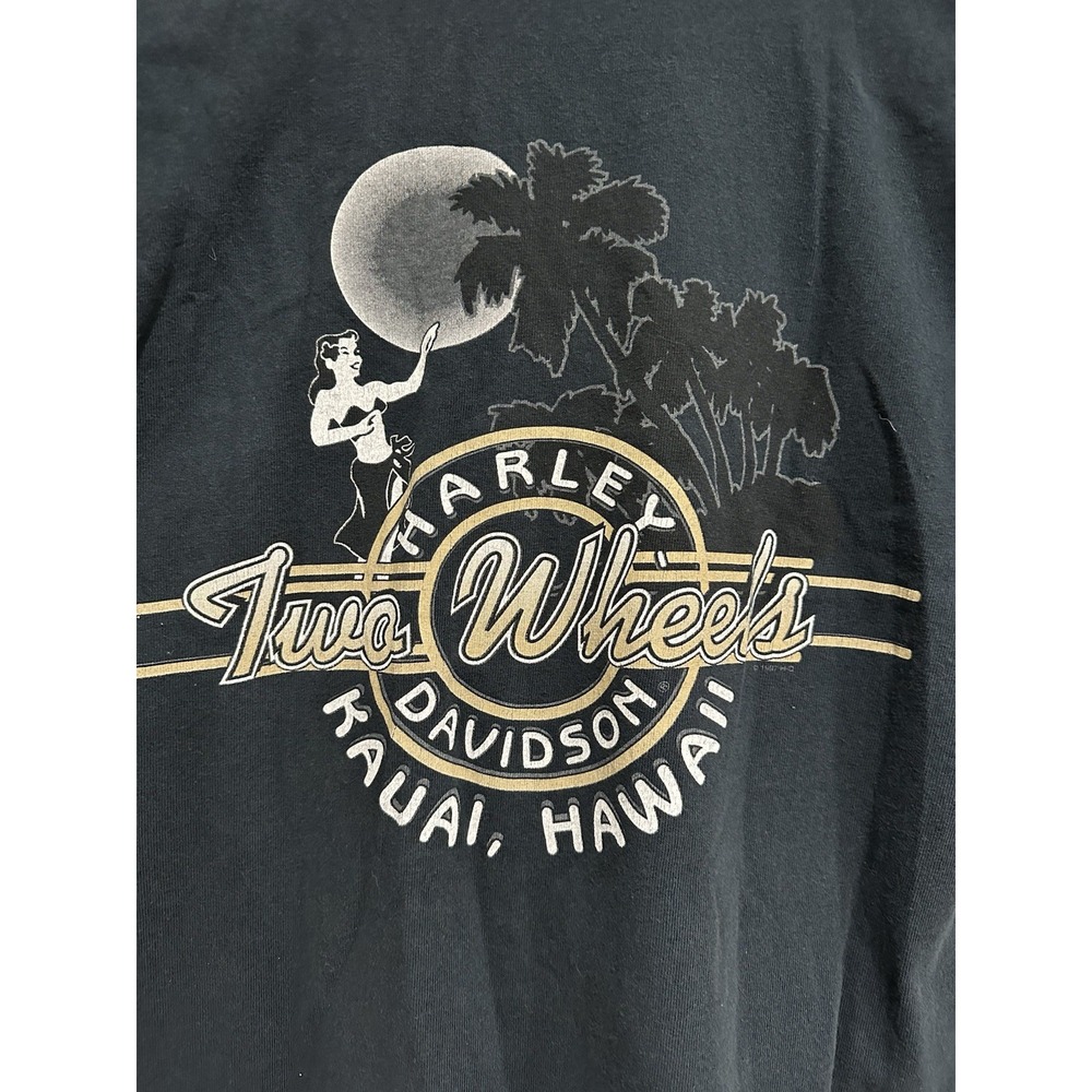 90s harley davidson shirt Hawaii Size XL Cotton‎ Polo Classic Biker
